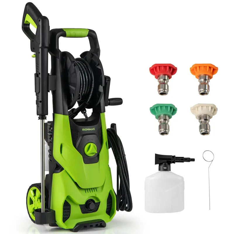 1.2 GPM Electric Pressure Washer ¨C 2150 PSI Output with 4 Quick-Connect Spray Nozzles