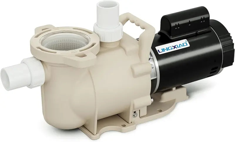 1.5 HP Single-Speed In-Ground Pool Pump ¨C 6900 GPH Flow Rate, Quiet Operation, Integrated Filter Basket