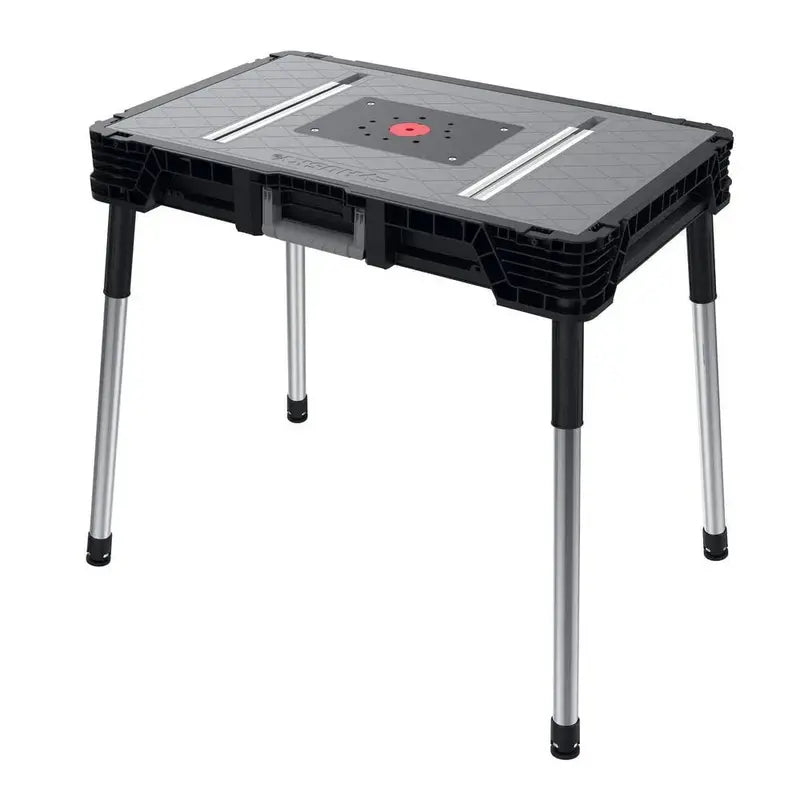1.8 ft ¡Á 3 ft Portable Jobsite Workbench ¨C Compact Folding Work Surface