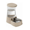 1-Gallon Stainless Steel Gravity-Fed Pet Water Dispenser
