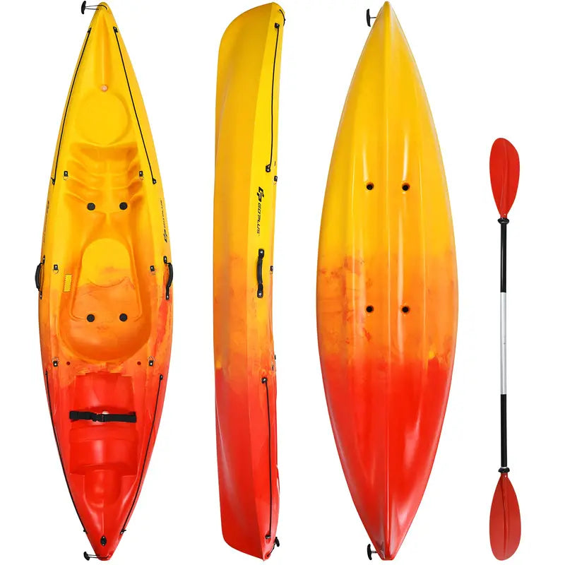 10.2-Foot Portable Sit-On-Top Kayak ¨C Compact Recreational Design for Easy Transport