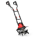 10-Amp Corded Electric Tiller ¨C Foldable Garden Cultivator for Efficient Soil Prep