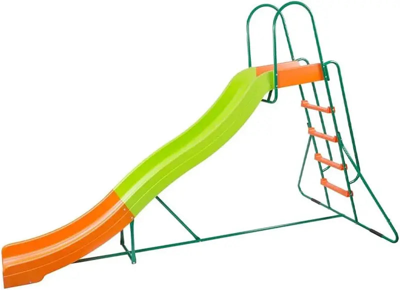 10 ft Freestanding Plastic Playground Slide ¨C Safe Backyard Slide for Kids Ages 4¨C8