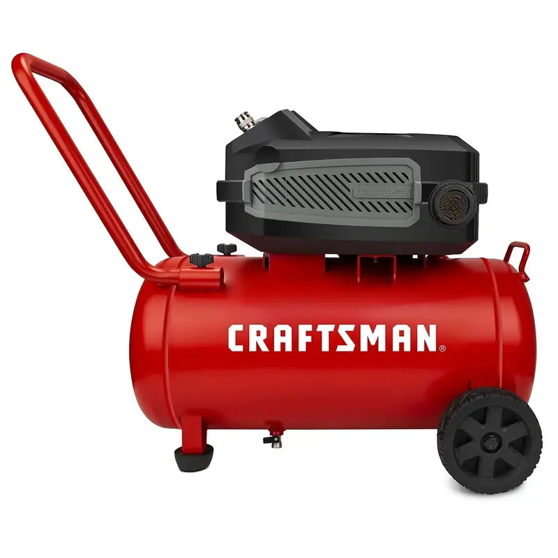 10-Gallon Oil-Free Air Compressor ¨C 1.8 HP, 175 PSI, 4.0 CFM@90 PSI, Portable w/ Large Wheels