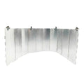 10-Panel Collapsible Aluminum Heat Reflector Shield for Patio Heaters
