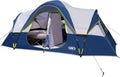 10-Person Family Camping Tent ¨C Easy-Setup, Double-Layer Weatherproof Shelter with 2 Rooms &amp; 5 Mesh Windows (18′ x 9′ x 6.5′)