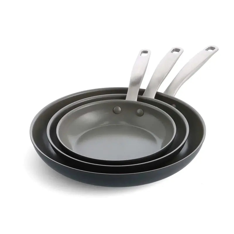10-Piece Ceramic Nonstick Cookware Set ¨C Durable Hard-Anodized Pots and Pans