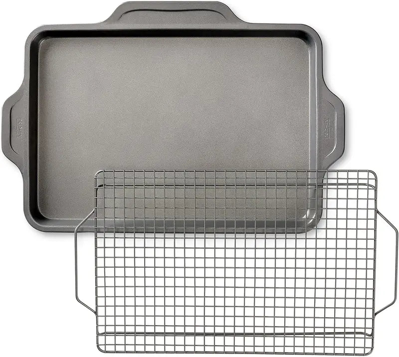 10-Piece Nonstick Bakeware Set ¨C Oven-Safe to 450¡ãF, Includes Sheets, Pans, Rack, and More