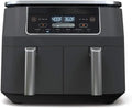 10-Quart Dual-Zone Air Fryer with Two Independent Baskets ¨C 6-in-1 Smart Cooking Functions Including Roast, Broil, and Dehydrate