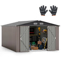 10′ x 14′ Heavy-Duty Outdoor Storage Shed ¡ª Wind-Resistant Galvanized Steel Construction