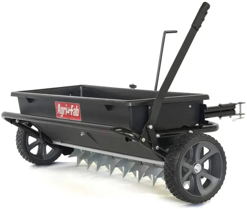 100-Lb Tow-Behind Lawn Spreader ¨C Seeder, Fertilizer &amp; Ice Melt Applicator for Tractors