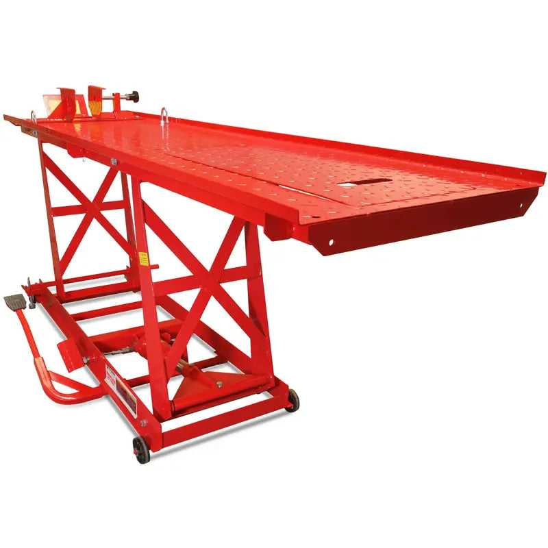 1000-Lb Capacity Hydraulic Motorcycle Lift Table ¨C Extra-Long, Heavy-Duty Service Platform