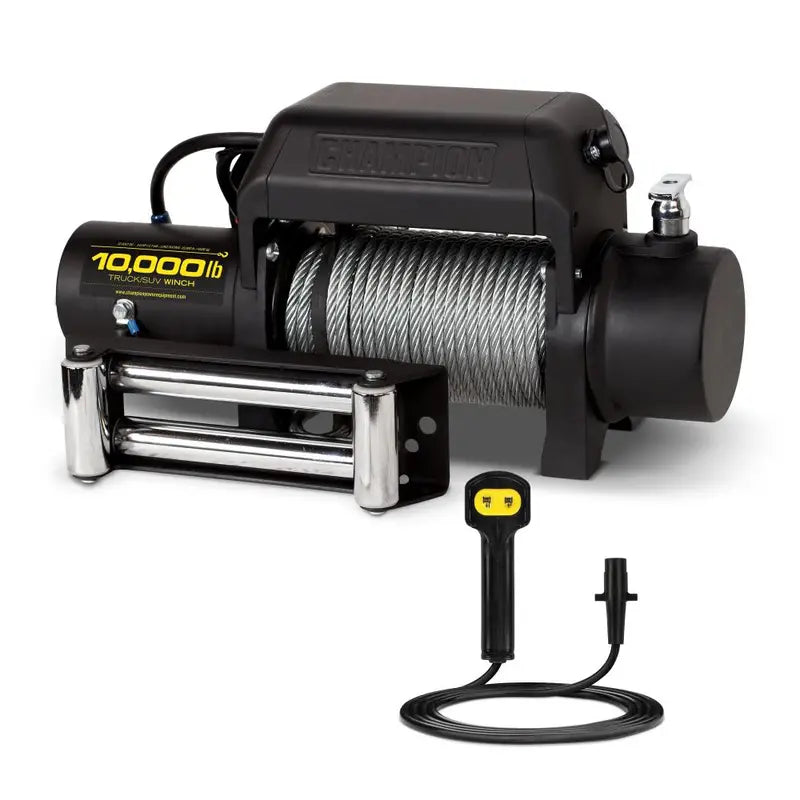 10,000-Lb Electric Winch Kit for Trucks &amp; SUVs ¨C Wireless Remote Control, Heavy-Duty Recovery System