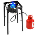 100,000 BTU Outdoor Propane Camp Stove ¨C High-Pressure Gas Cooking Station