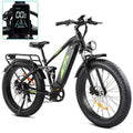 1000W Full-Suspension Fat-Tire Electric Mountain Bike ¡ª 48V 17.5Ah Battery, 28 MPH, 60-Mile Range, UL-Certified