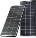100W Bifacial Monocrystalline Solar Panel Pair ¨C 18BB High-Efficiency 12V/24V PV Modules for RVs, Campers, Boats, and Off-Grid Systems