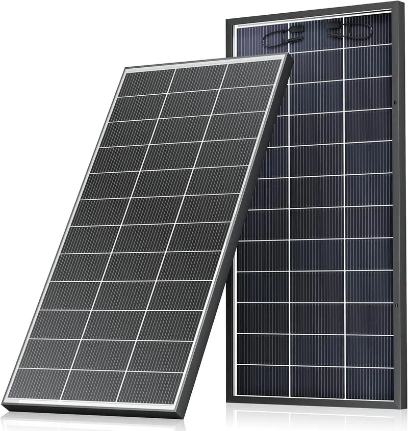 100W Bifacial Monocrystalline Solar Panel Pair ¨C 18BB High-Efficiency 12V/24V PV Modules for RVs, Campers, Boats, and Off-Grid Systems