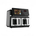 10L Dual-Basket Smart Air Fryer in Black Stainless Steel