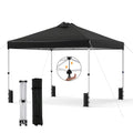 10×10-Foot Pop-Up Canopy Tent with One-Touch Setup, Sandbags &amp; Convenient Roller Bag