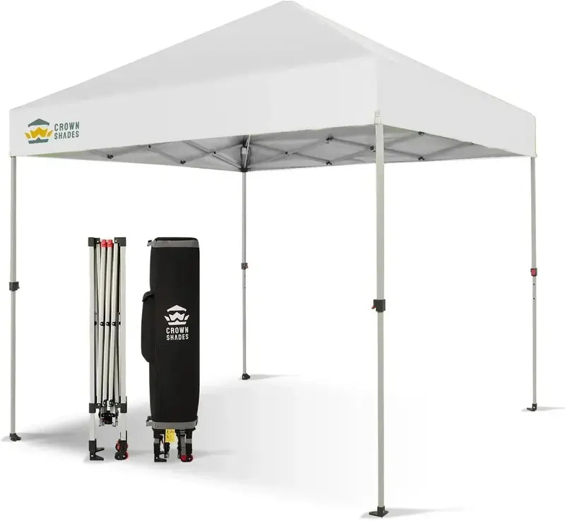 10¡Á10 One-Click Pop-Up Awning ¨C Silver-Coated Sunshade Canopy for Beach, Picnic &amp; Outdoor Events