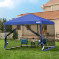 10x10ft Pop-Up Canopy Screen Tent ¨C Full Mosquito Netting, Dual Zipper Doors, Carry Bag Included