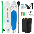 11-Foot All-in-One Inflatable Stand-Up Paddle Board ¨C Features Waterproof Phone Pouch