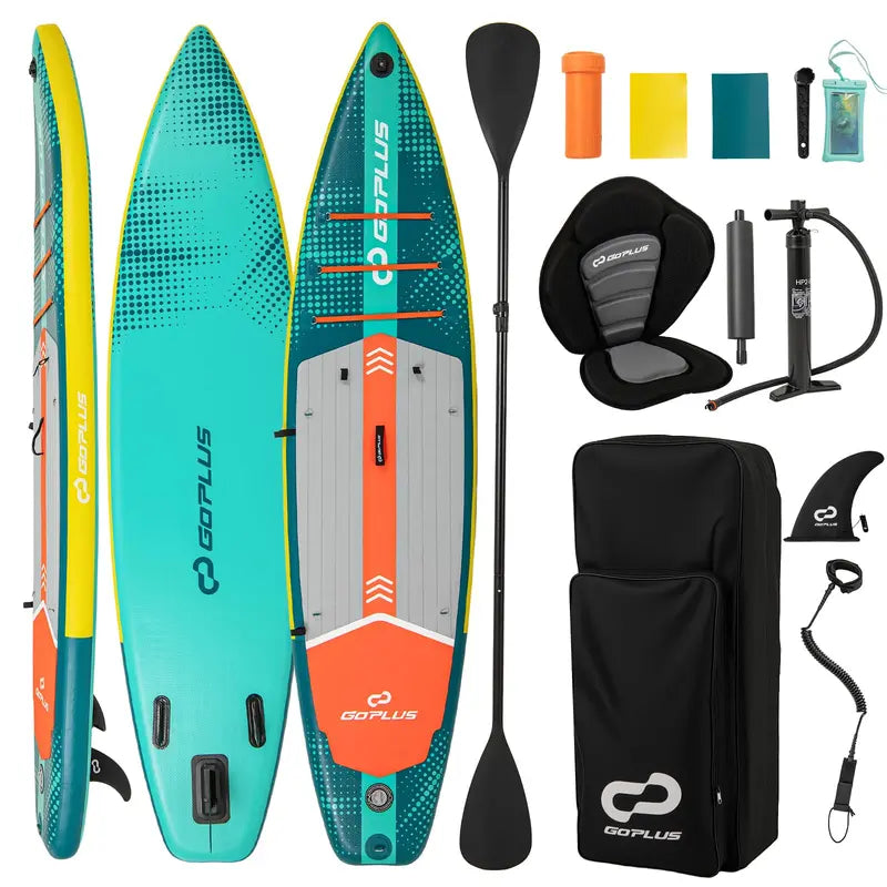 11-Foot Inflatable SUP Board for Adults ¨C Includes Premium Kayak Seat &amp; Carry Kit