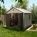 11-Foot Square Heavy-Duty Plastic Storage Shed