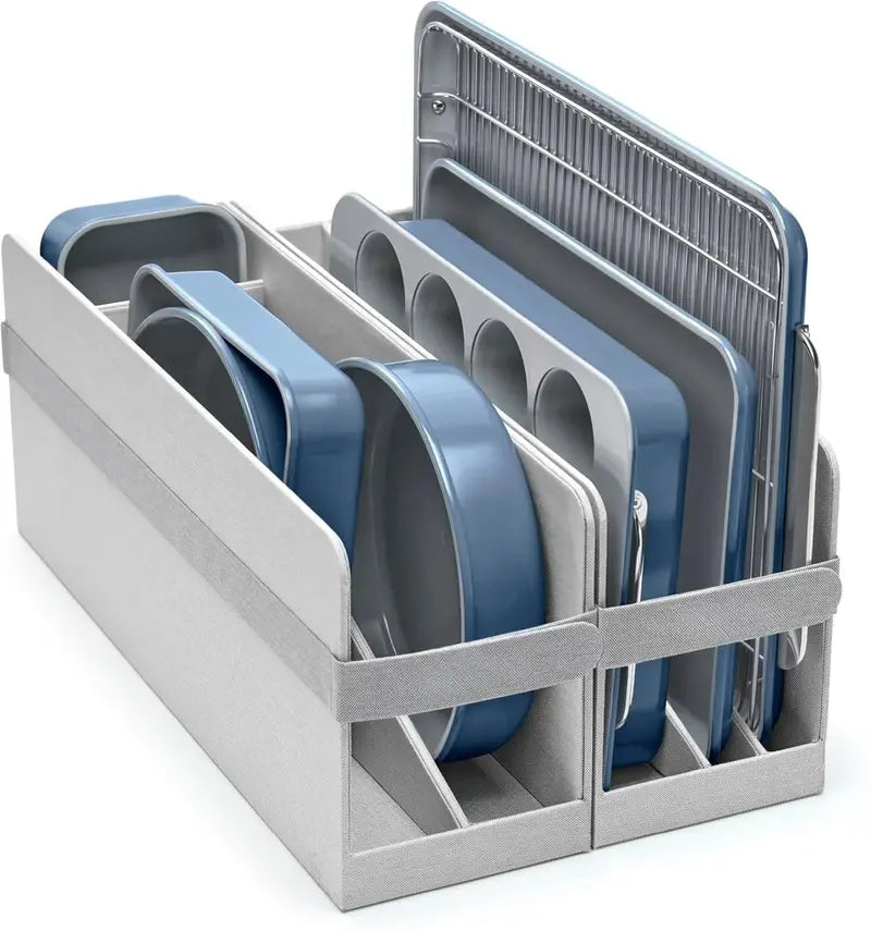 11-Piece Ceramic Nonstick Bakeware Set ¨C PTFE/PFOA-Free, Aluminized Steel, Navy Finish