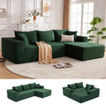 110-Inch Boneless Cloud Sectional Sofa ¡ª Spacious Modular Living Room Couch with Extra-Deep Seating