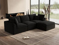 110-Inch L-Shaped Convertible Sectional ¨C Modular 3-Seater Cloud Sofa for Modern Living Rooms
