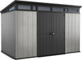 11×7 Modern Resin Outdoor Storage Shed ¨C Weatherproof Patio &amp; Garden Organizer