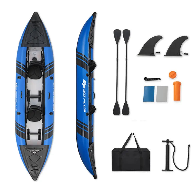 12.5-Foot Inflatable Tandem Kayak for One or Two Riders ¨C 507-Pound Weight Capacity with Full Accessory Kit &amp; Portable Carry Bag