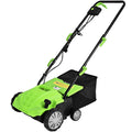 12-Amp 2-in-1 Electric Dethatcher &amp; Weeder with Three-Position Depth Control