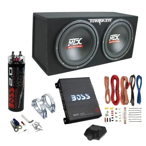 12″ Car Subwoofer System ¨C 1200W Max Power, Includes Amp, Capacitor &amp; Install Kit (2025)