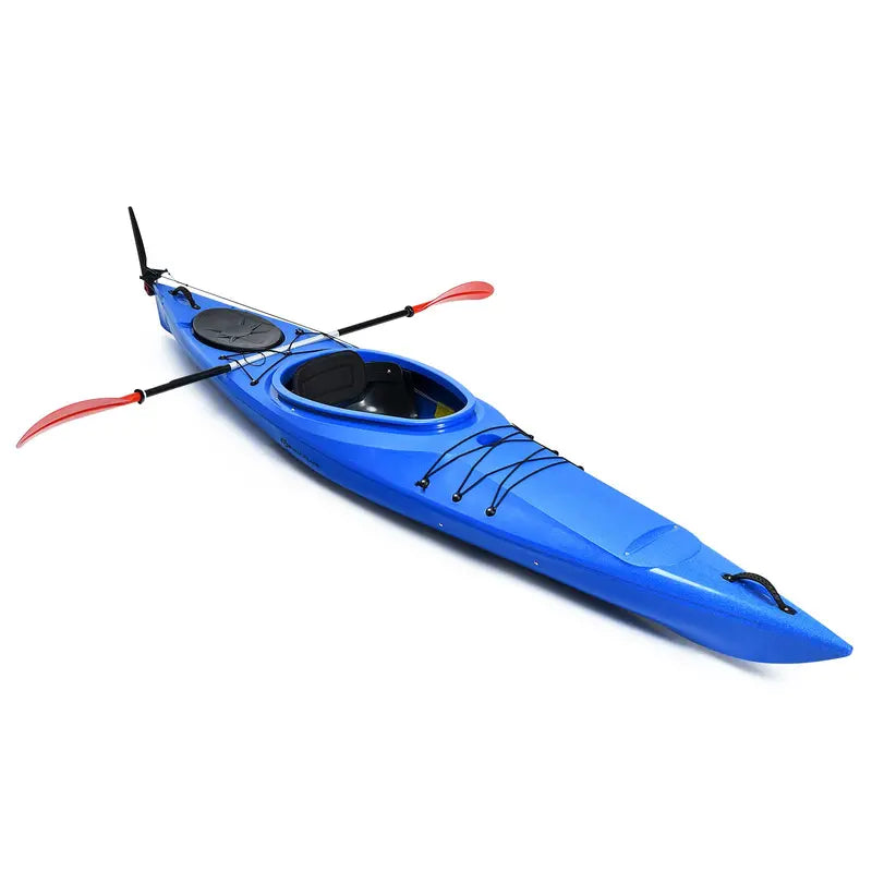 12-Foot Sit-In Kayak ¨C Lightweight Touring &amp; Fishing Model with Aluminum Paddle and Keel Stability