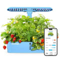 12-Planter Smart Hydroponic Garden with Automated Watering &amp; App Monitoring