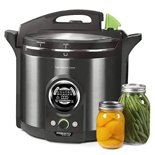 12-Quart Digital Pressure Canner in Black Stainless Steel