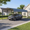 12′ x 20′ Industrial-Strength Galvanized Steel Carport Canopy for Cars and Equipment