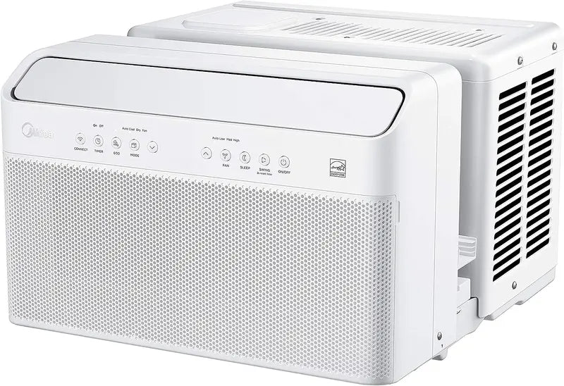 12,000 BTU U-Shaped Inverter Window AC ¨C Energy-Efficient, Ultra-Quiet, Smart-Enabled (Alexa/Remote) with Open-Window Installation