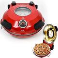 1200W Electric Pizza Oven ¨C Ceramic Stone Baking, Viewing Window, Timer &amp; Adjustable Temperature Control