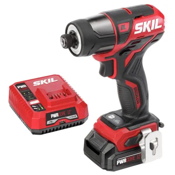 12V PWR CORE Cordless Brushless Impact Driver Kit ¨C Includes Battery &amp; Charger