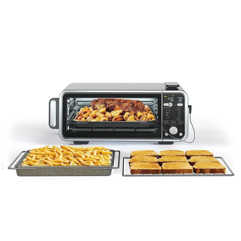 13-in-1 Dual-Heat Countertop Air Fryer Oven with Upper and Lower Element Control