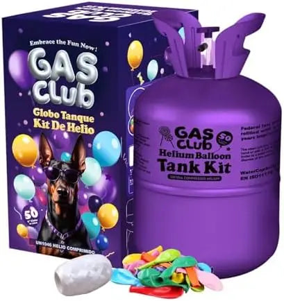 13-Liter Portable Helium Tank ¨C Inflates Up to 50 Latex Balloons for Home Events