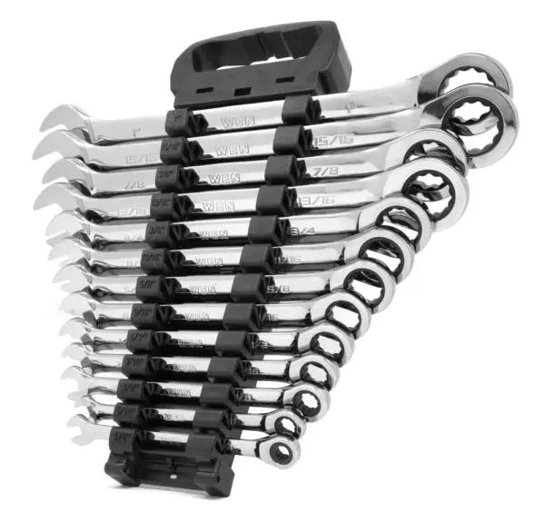 13-Piece 12-Point Standard (SAE) Combination Wrench Set with Hard Carrying Case