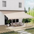 13′ x 10′ Sunsetter Retractable Patio Awning ¨C Manual Crank, Waterproof Sun Shade, Dark Gray