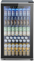 130-Can Beverage Cooler ¨C 3.2 Cu. Ft. Mini Fridge with Digital Temperature Control, Ideal for Home, Office, or Entertainment Spaces