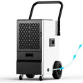 130-Pint Crawl Space Dehumidifier for Basements ¡ª Includes Continuous Drain Hose &amp; Auto-Shutoff