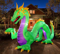 14-Foot Giant Inflatable Dragon ¨C Outdoor Halloween Yard Decoration with Built-In Fan