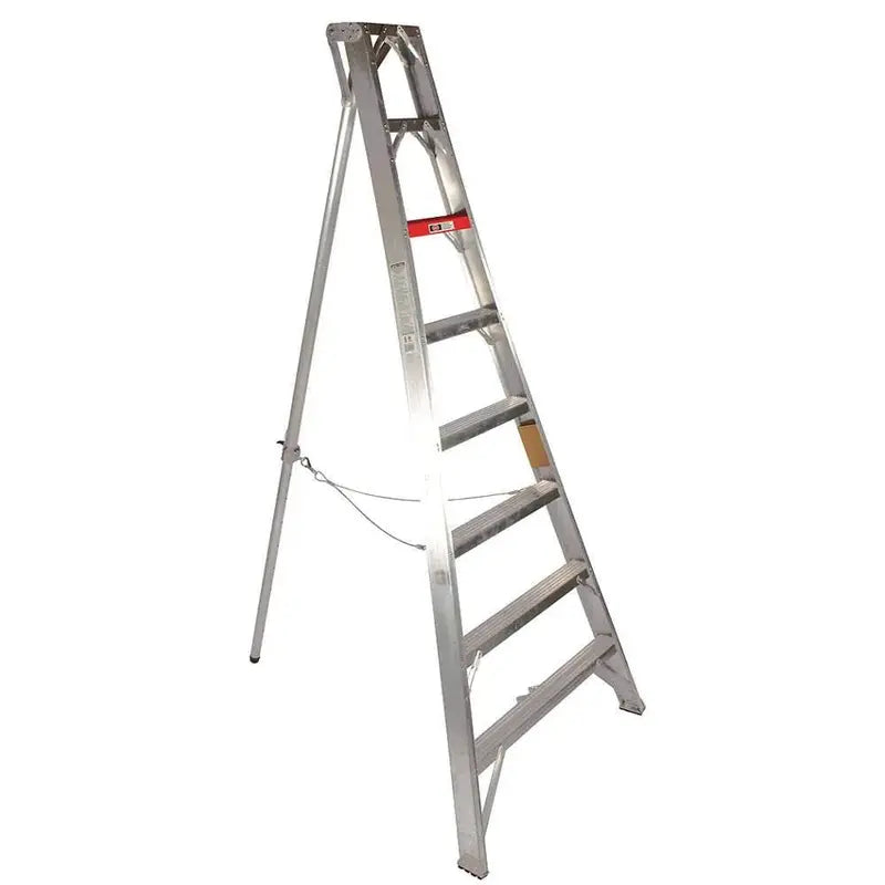 14-Foot Orchard Stepladder with Tripod Base ¨C Heavy-Duty Aluminum HSK Model